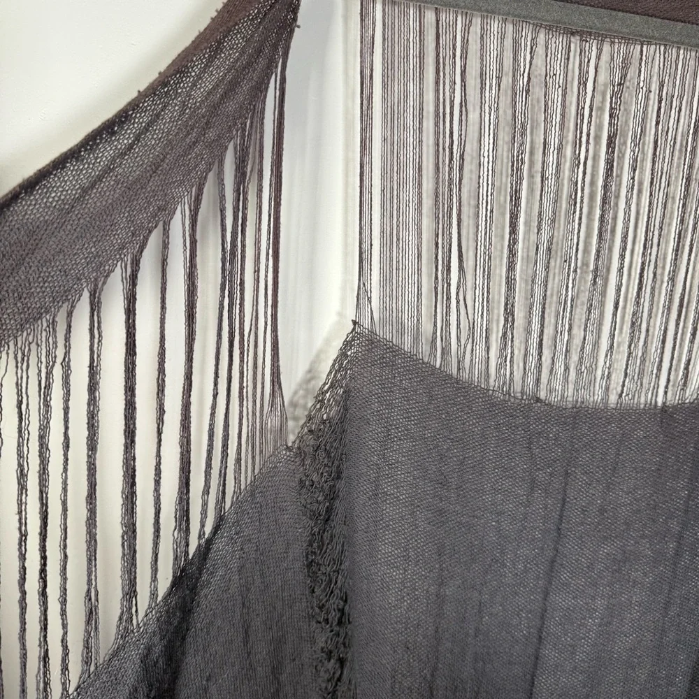 Caravana Tulum Plum Open Knit Gauze Boho Festival Desert Coachella Cardigan OS - Picture 6 of 11